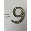 3 Inch Polished Chrome Screw-On Number 9 – Door Numeral
