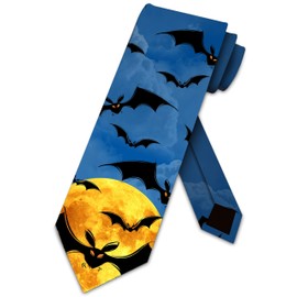 Corbata Flying Bats para hombre de Halloween por Three Rooker