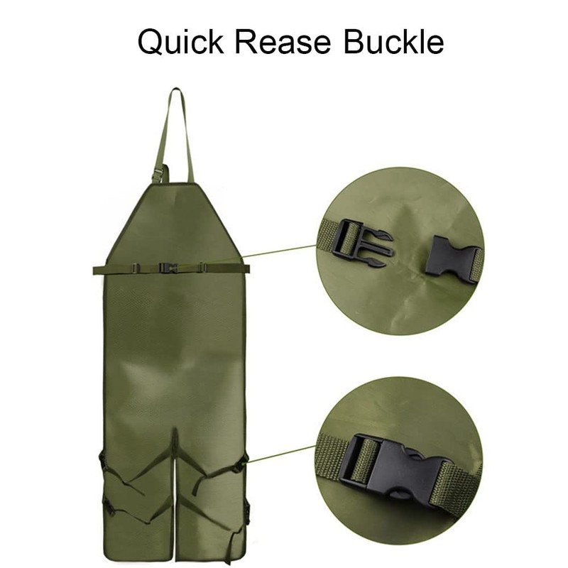 JIAGUTRAD Garden Apron,Waterproof Work Utility Apron Multi Pockets Leg Protect