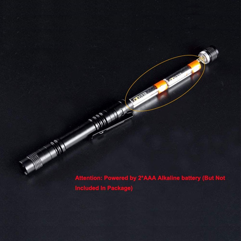 Pen Flashlight, Led Mini Penlight Super Bright Pocket Clip Pen