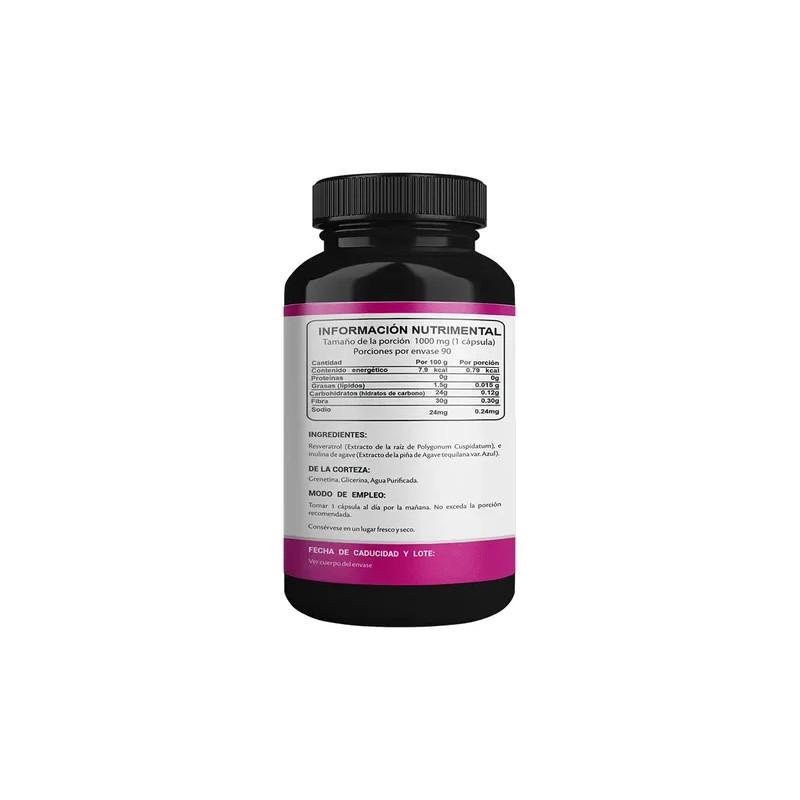 Resveratrol Alpha Labs 90 Cápsulas Alta Potencia 1000 Mg