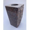Granite Vase Tapered 5"x4"x9" Dakota Mahogany
