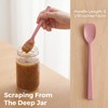 4 PCS Small Silicone Stirring Spoon, Reusable Mini Spatula Spoon