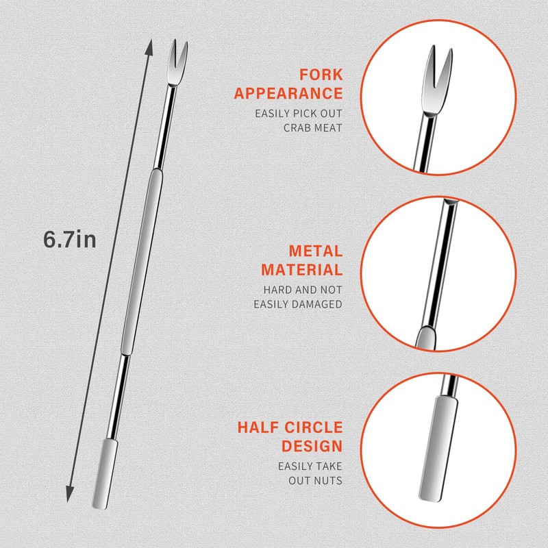 16 Pack Lobster Crackers and Picks Set, Crab Leg Cracker