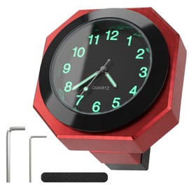 TaimeiMao Motorcycle Watch, Waterproof Luminous Motorcycle Watches for Handlebars, Handlebar Mount Clock for Motorcycles, Universal Motorcycle Watches Accessories for Motorcycles, Bicycles, Electric