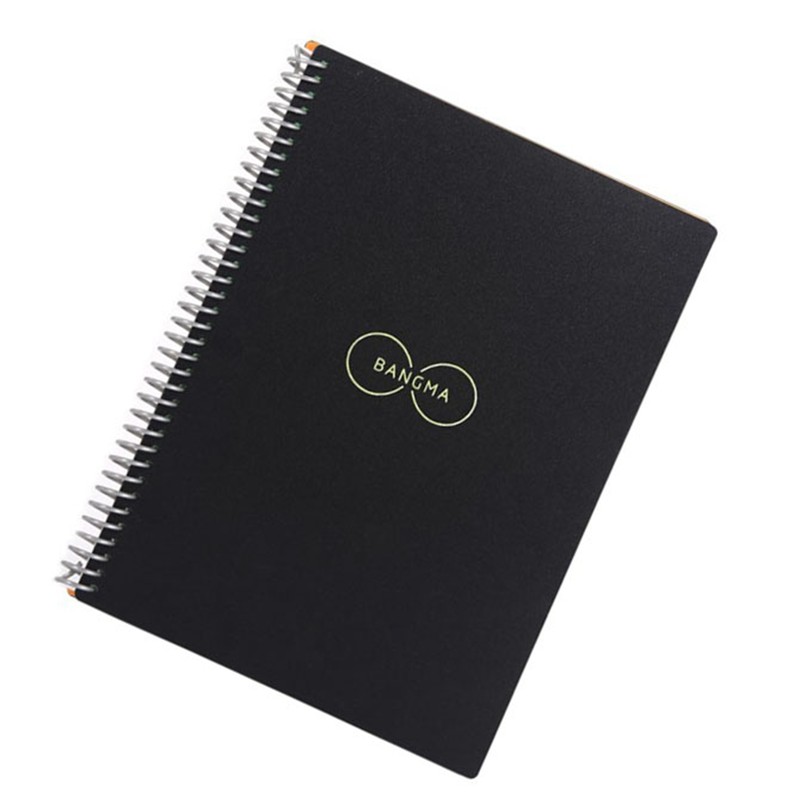 Notebook B5 Black Round Sign Circle Line Design Portable PP