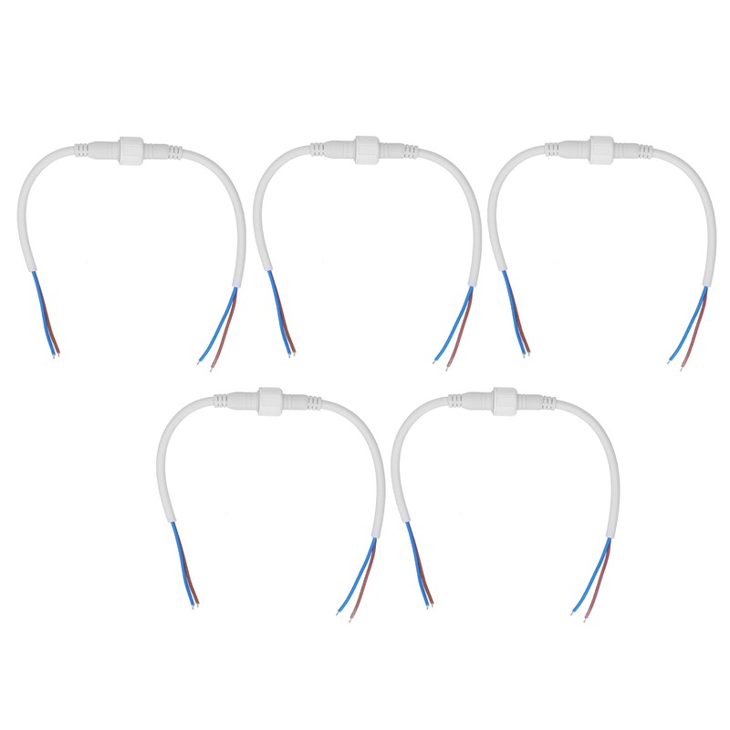5 Sets 2 Pin Electrical Connector Waterproof Male and Female