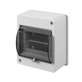 ELEKTRO-PLAST Surface-Mounted Small Distribution Box Fuse Box 1 Row 5 Modules IP30 Light Grey