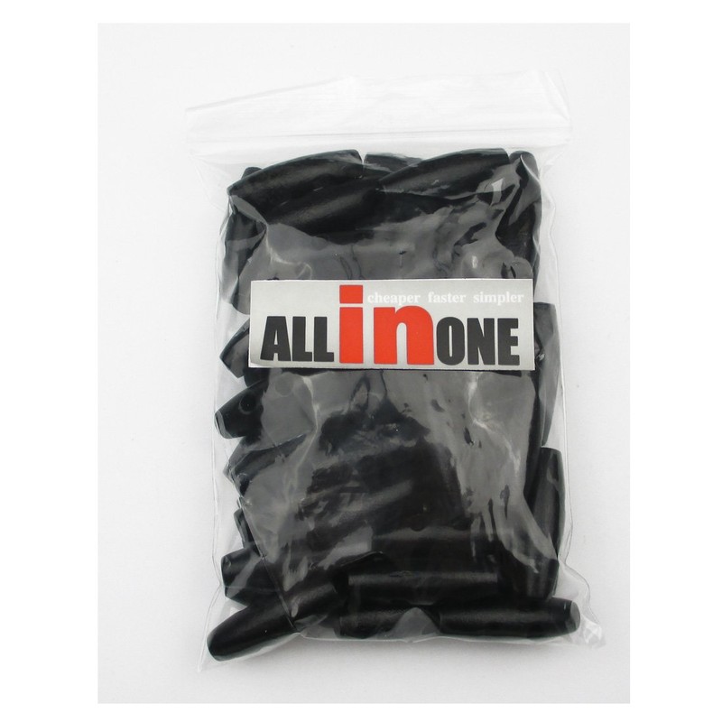 ALL in ONE 50pcs Black 2 Hole Scrapbooking Sewing Wood