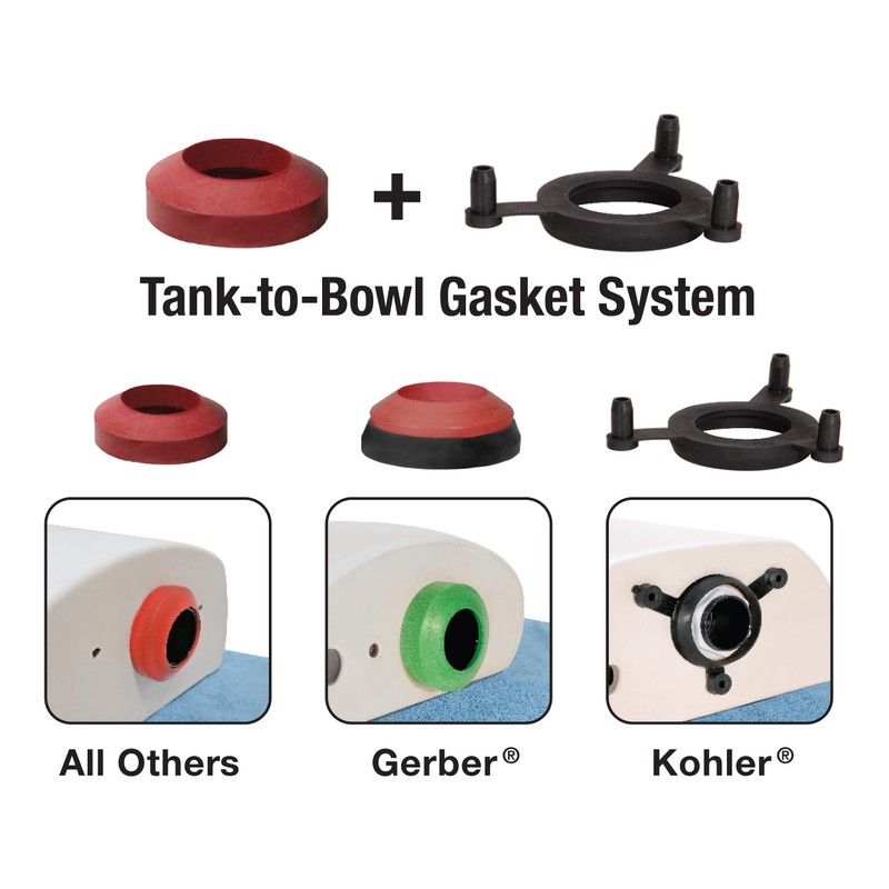 Fluidmaster K-400H-021-P8 PerforMAX 2-Inch Everything Toilet Repair Kit, Multicolor