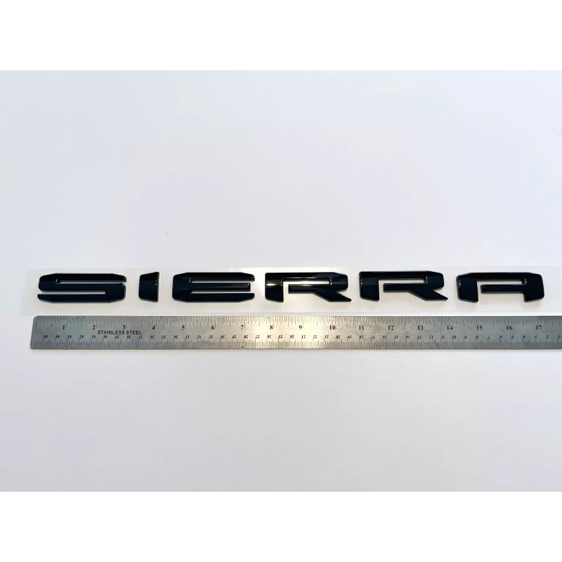 GMC 2019-2023 GMC SIERRA LETTERS EMBLEMS Gloss BLACK 1500 2500HD