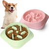 Plato para Perro, 2 Piezas Comedero Lento para Perro, Antideslizante
