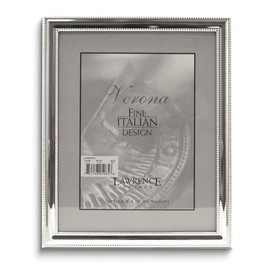 Sonia Jewels Real Silver-plated Beaded Edge 8x10 Photo Frame 12.5"