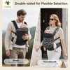 Tivellary Reversible Baby Carrier – Black Solid & Leopard Print;