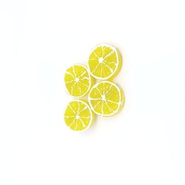 2Pcs Double Lemon Slices Hair Clips Lemon Hair Clip,Fruit Hair Clip for Women Girls Bangs Side Hairpins Creative Barrettes Duckbill Hair Accessories Clips and Barrettes Decoration