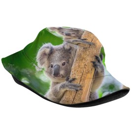 Cute Koala Bucket Hat Animal Bucket Hat Cute Sun Hat for Boys Girls Outing Picnic Travel