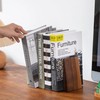 Muso Wood Wooden Bookends, Thick, Non-Tumble, Bookstands, Stylish, Sturdy and