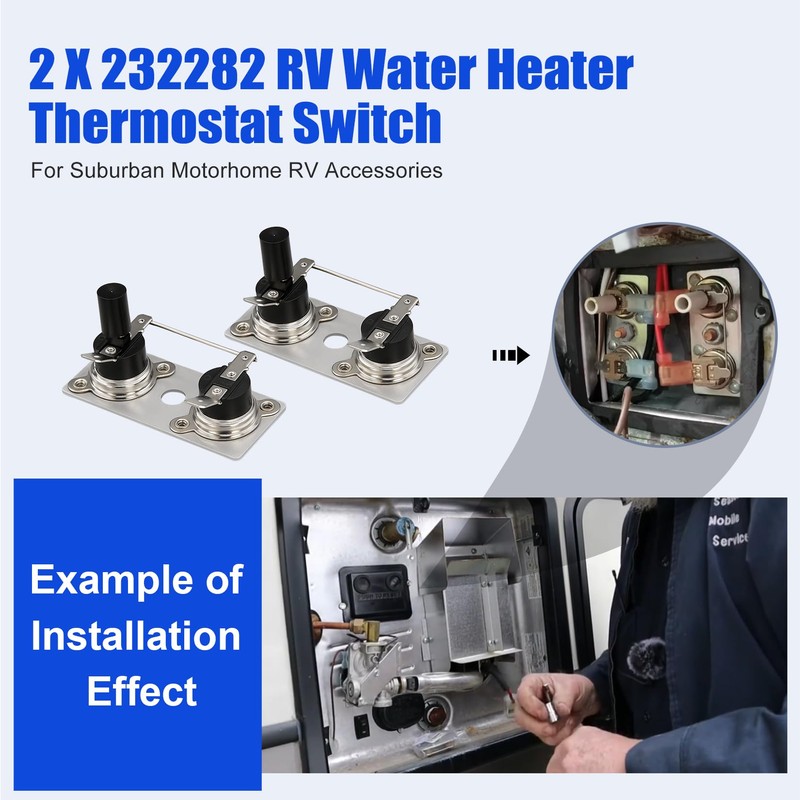 Laofudech 232282 RV Water Heater Thermostat Switch for Suburban T-STAT