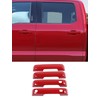 Savadicar 4-Piece Red Door Handle Cover Trim Set for 2021-Present