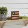 VHC Brands Faith Family Freedom on Flag MDF Block Sign