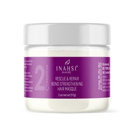 Inahsi Rescue & Repair Bond Strengthening Hair Masque | Deep Conditioner for Men, Women, or Kids with Curly Hair | Hair Products for Naturally Curly Hair 2 oz | Made in the USA