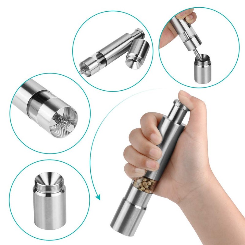 Salt Mill Pepper Mill Stainless Steel Durable Salt Mill One