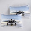 Jingzhang Airplane Duvet Cover Set, Decorative 3 Piece Bedding Set