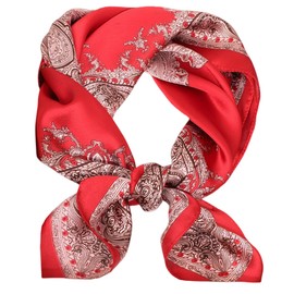 FAIRYGATE Bandana Kopftuch Damen Vintage Quadratischer Schals Kopf Hals Schal Halstuch Tuch Bandana DA2205