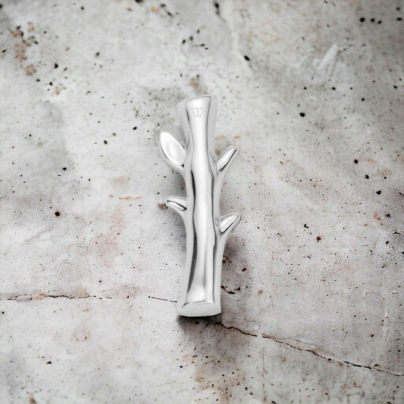 Nambé Tree of Life Mezuzah - 5-Inch Alloy Jewish Doorpost