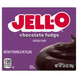 Jell-O Chocolate Instant Pudding & Pie Filling, 3.9 Ounce (Pack of 4)
