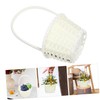 Ciieeo 5pcs Portable Woven Storage Baskets Multi Function Handle Baskets