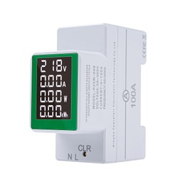 Jadeshay Electricity Meter DIN Rail PZEM-008 AC50-300V/100A Energy Meter Digital Voltage Tester Watt Meter with Backlight