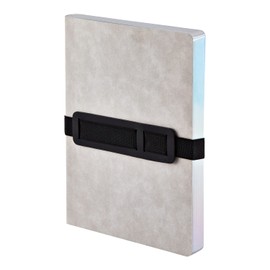 Voyager L Grey Notizbuch Jeans Label Material