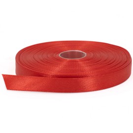 Stuffvisor Red Satin Ribbon, 1/2 inch x 50 Yards, Double Face Solid Color, Thick and Durable Ribbon Roll, 100% Polyester Ribbon for Gift Wrapping, Crafts, Hair and Multiple Decorations
