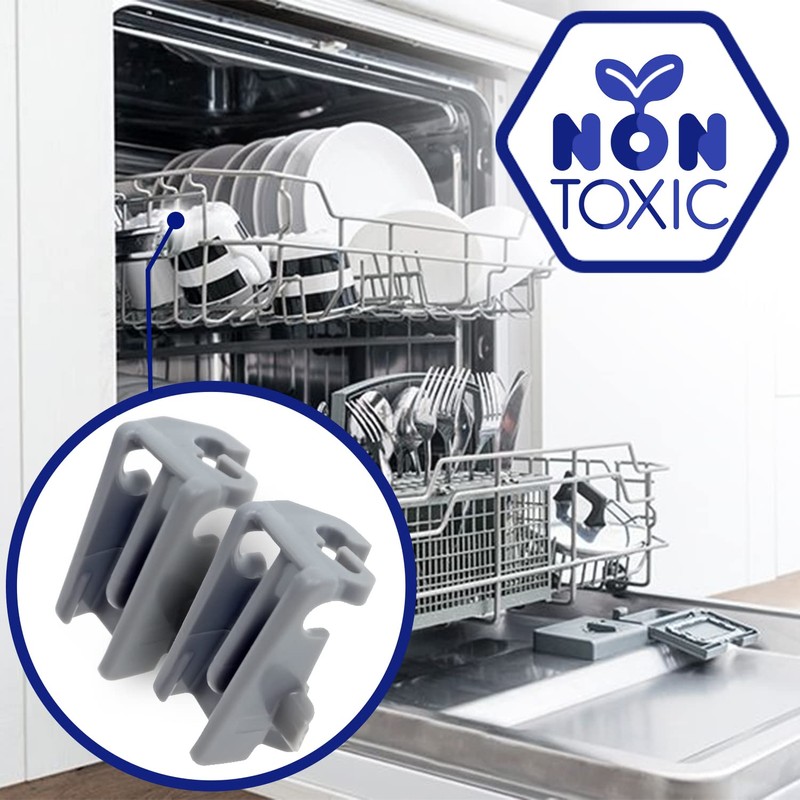 2 Pieces of Fixing Bearings for Dishwasher Basket with the