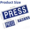 3 Pack Press Patches, Press Badge Embroidered Patches for Backpacks,