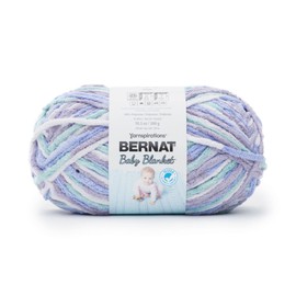 Bernat - Manta para bebé (300 g, hilo morado, 1 paquete de 300 g, 10.5 oz, poliéster, 10 supervoluminosos, tela/ganchillo
