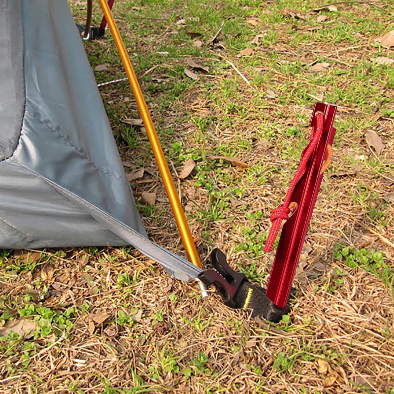 WIFUN 12 Pieces Tent Pegs, Triangular sawtooth Heavy Duty Tent