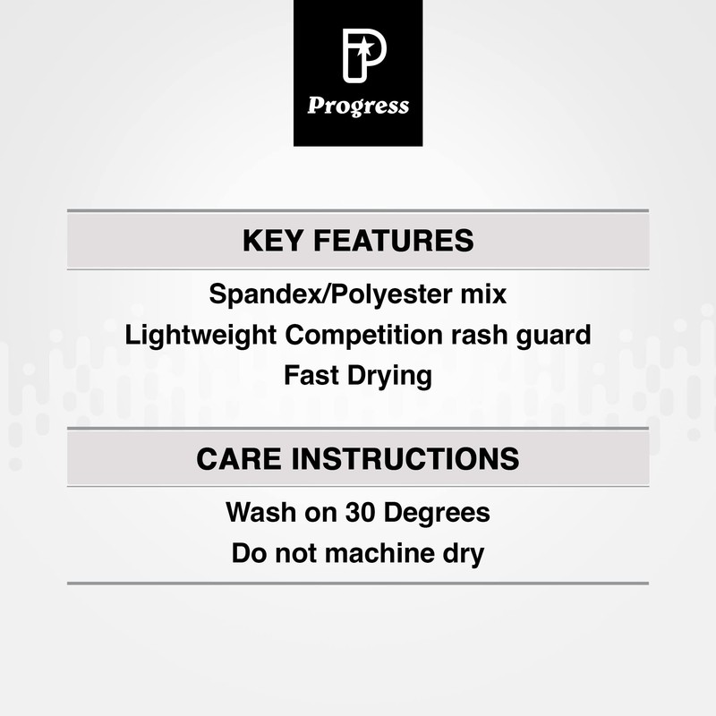 Progress Jiu Jitsu Academy Short SleeveRashguard | Flexible and Durable