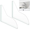 Dongnesi 2Pcs Shower Splash Guard For Bath,Bath Splash Guard, Shower