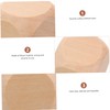 SEWACC 20pcs Creative Wooden Blank Dice Set Unfinished Cubes for