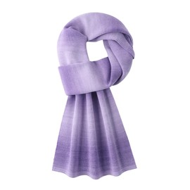 WANYING Men's Knitted Scarf 6% Wool Knitted Scarf Winter Autumn Men's Scarf Wool Scarf Casual Business Gentleman - Light Purple, J02 Light Purple
