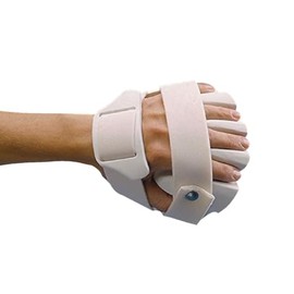 Rolyan Hand-Based Anti-Spasticity Ball Splint, Stabilizer Splint with Palm Arch for Fingers, Thumbs, Wrist, Movement Immobilizer for Therapy, Rehabilitation, Recovery, Left, Small