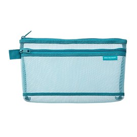 DESIGNPHIL Midori 41835006 Pen Case, Mesh Pen Pouch, Blue A