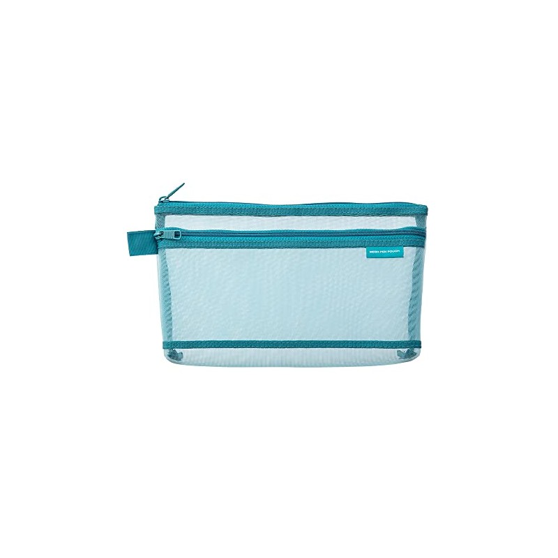 DESIGNPHIL Midori 41835006 Pen Case, Mesh Pen Pouch, Blue A