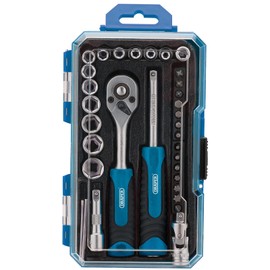 Draper 04777 Socket Set, 1/4" Sq. Dr. (35 Piece)