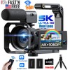 🔥UHD 5K + 1080P Dual Lens Camcorder Video Camera WiFi