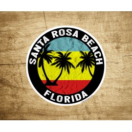 3" 30A FLORIDA SANTA ROSA BEACH DECAL STICKER EMERALD COAST