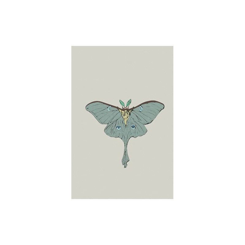 Luna Moth Journal: 200 Blank Page Journal