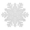 YöL Set Of 6 Silver Snowflake Placemats PVC Christmas Table